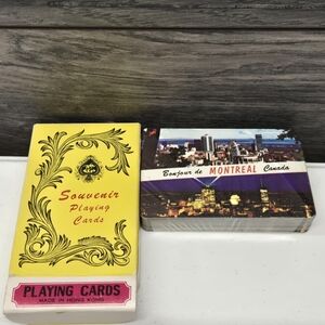 Vintage Bonjour de MONTREAL Canada Playing Card Set Sealed~L@@K~